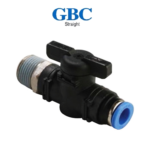 BALL VALVE STRAIGHT 3/8" 10MM